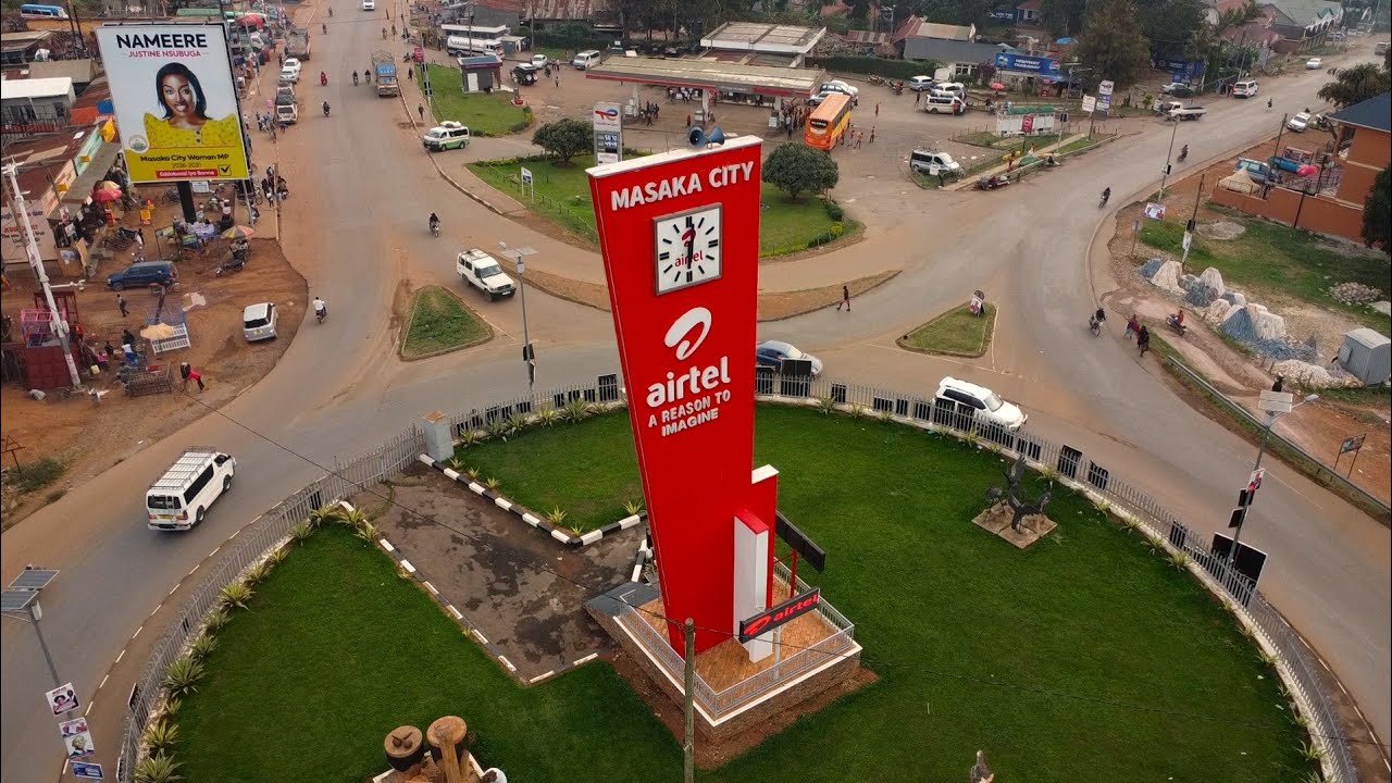 AERIAL VIEW OF NYENDO TOWN - MASAKA CITY 