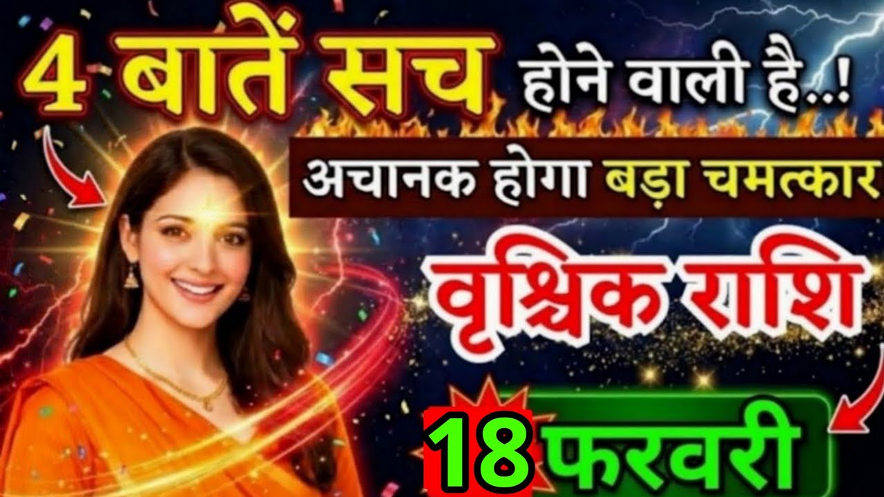 10 फरवरी, वृश्चिक राशि वालों ये चार बातें सच होने वाली है, vrishchik Rashi, आज का राशिफल