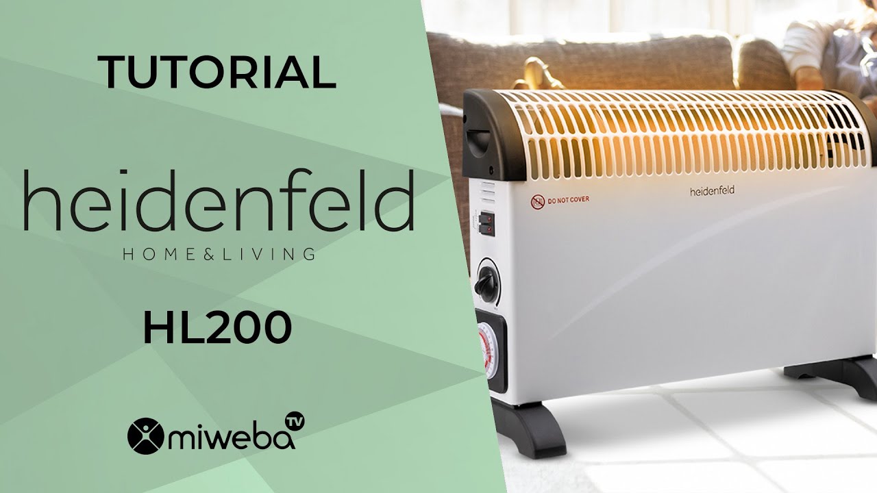 💡 TUTORIAL: Heidenfeld Konvektorheizung HL200 | 750 - 2.000 Watt I Anleitung | Bedienung 2023  ♨️