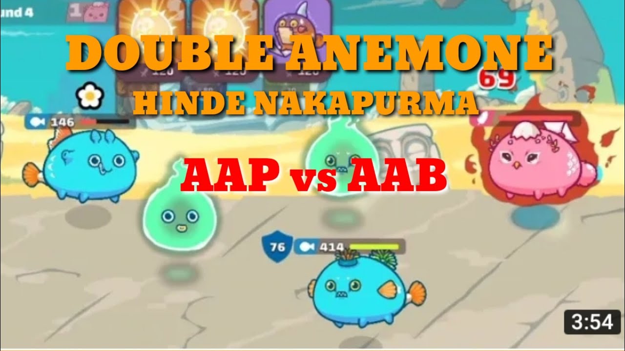 Strategy AAP vs [ Double Anemone Surrender ] #bella #axieinfinity #cryptocurrency #playtoearn