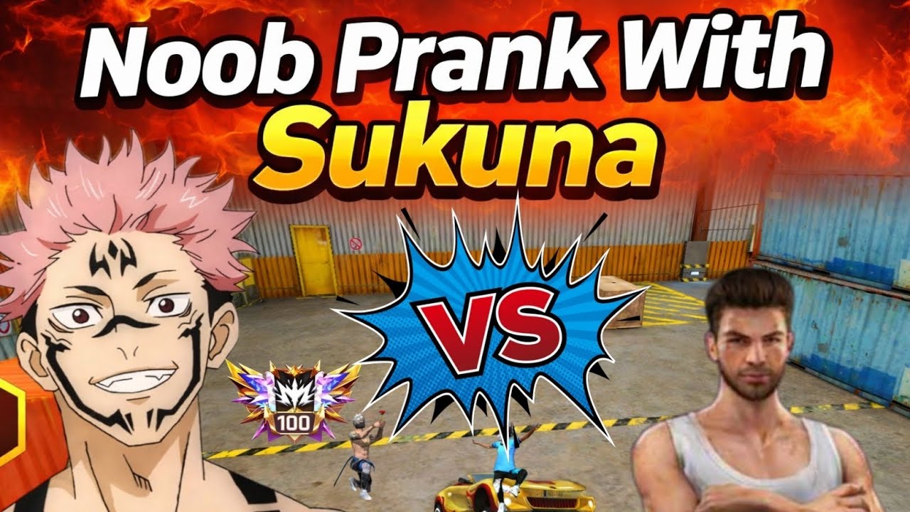 Noob Prank With Sukuna 🤣- Free Fire  #freefire 
