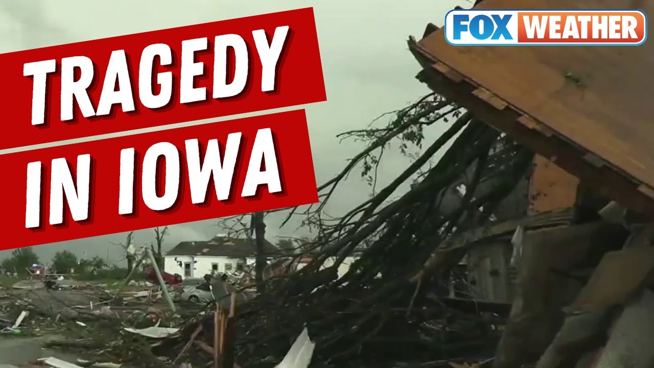 Widespread Damage In Greenfield, Iowa Following Direct Tornado Hit