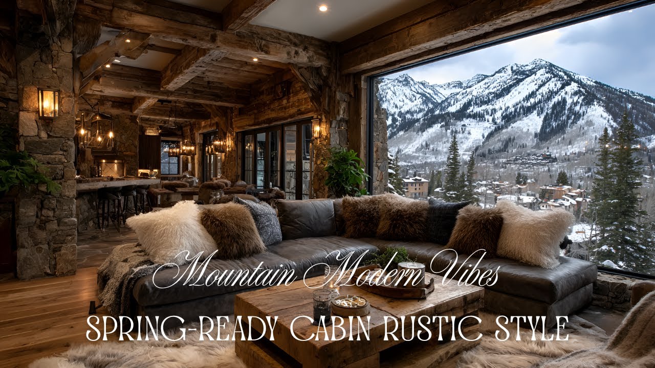 Rustic Meets Modern: Stunning Mountain Cabin Decor for Spring