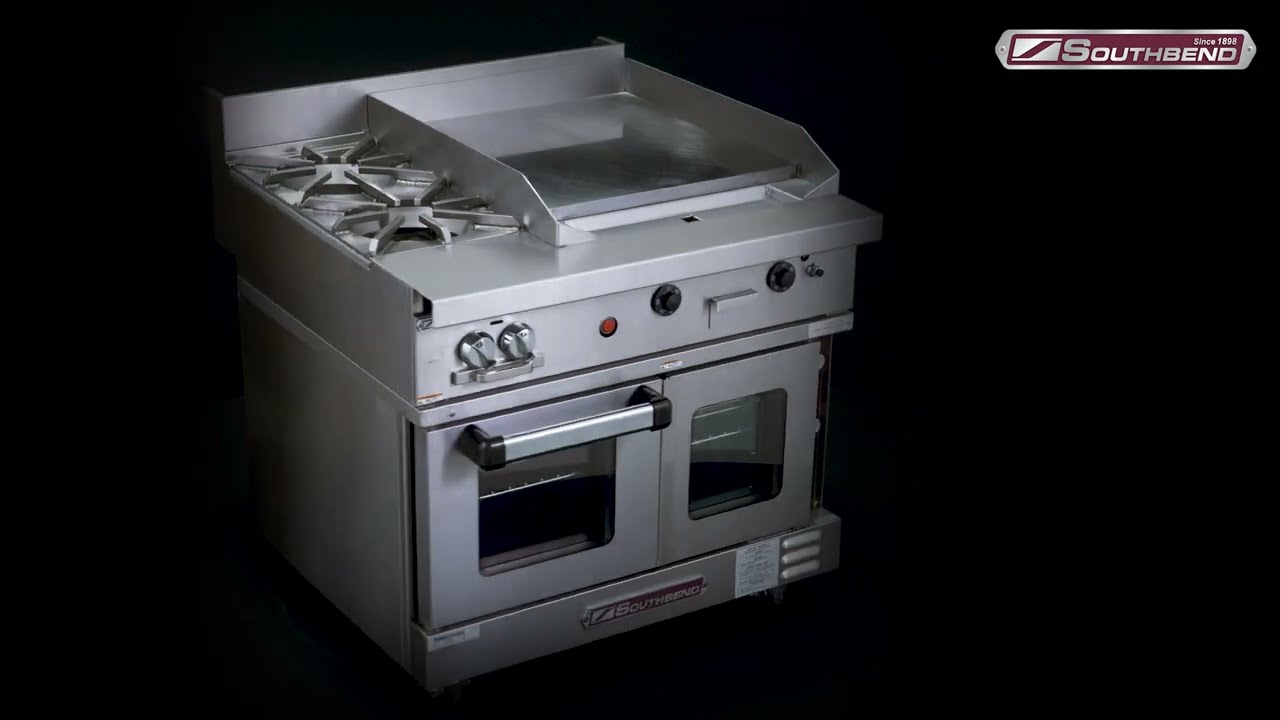 Southbend P36N BTT Range with Griddle and Two Burners