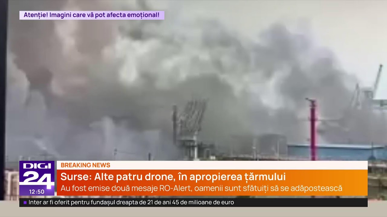 🟣 O dronă marină a explodat &icirc;n Portul Constanța. A fost activat planul Roșu de Intervenție (II)