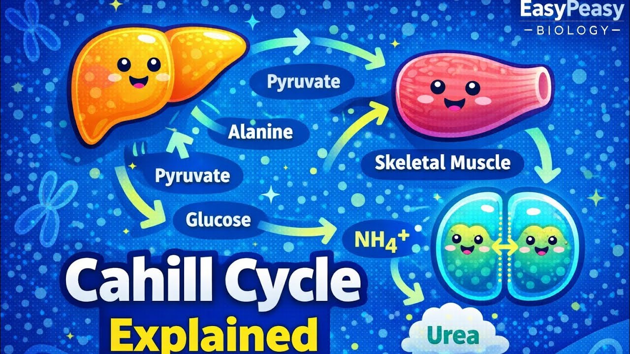 Cahill Cycle Explained | Glucose-Alanine Cycle & Nitrogen Transport Simplified!
