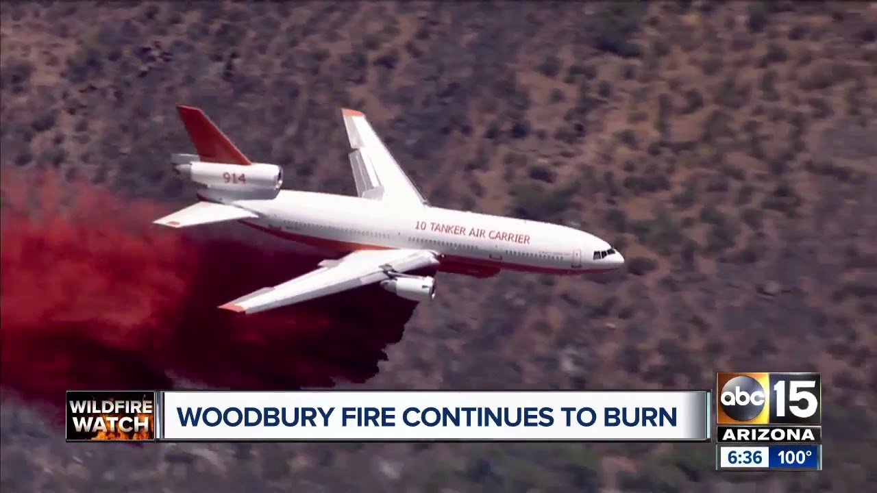 Woodbury fire continues to burn in Superstition Mountains