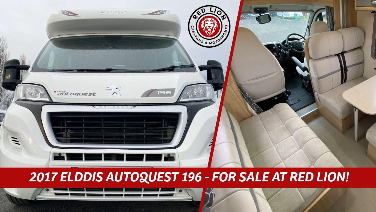 2017 ELDDIS AUTOQUEST 196 LUXURY MOTORHOME TOUR - FOR SALE AT RED LION!