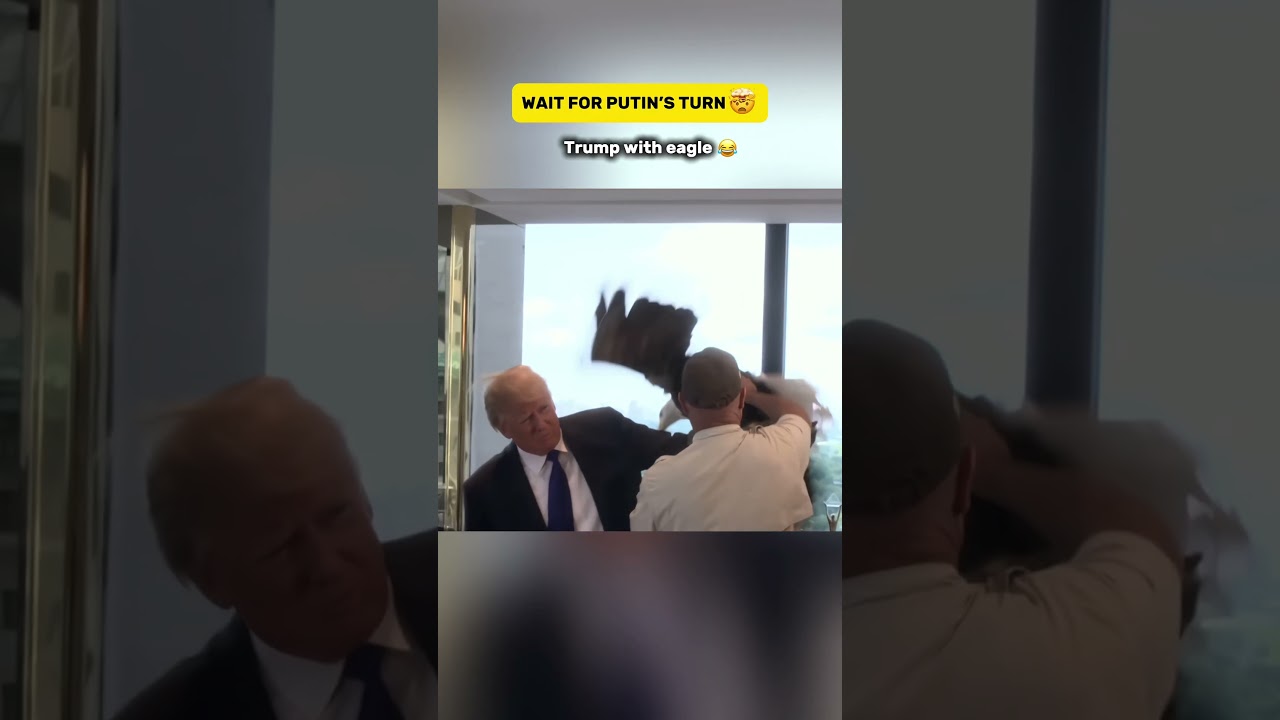 Eagle to trump:not today🙄Vs Putin:yes,sir!!🫡 #worldleaders #putin #trump #powermove