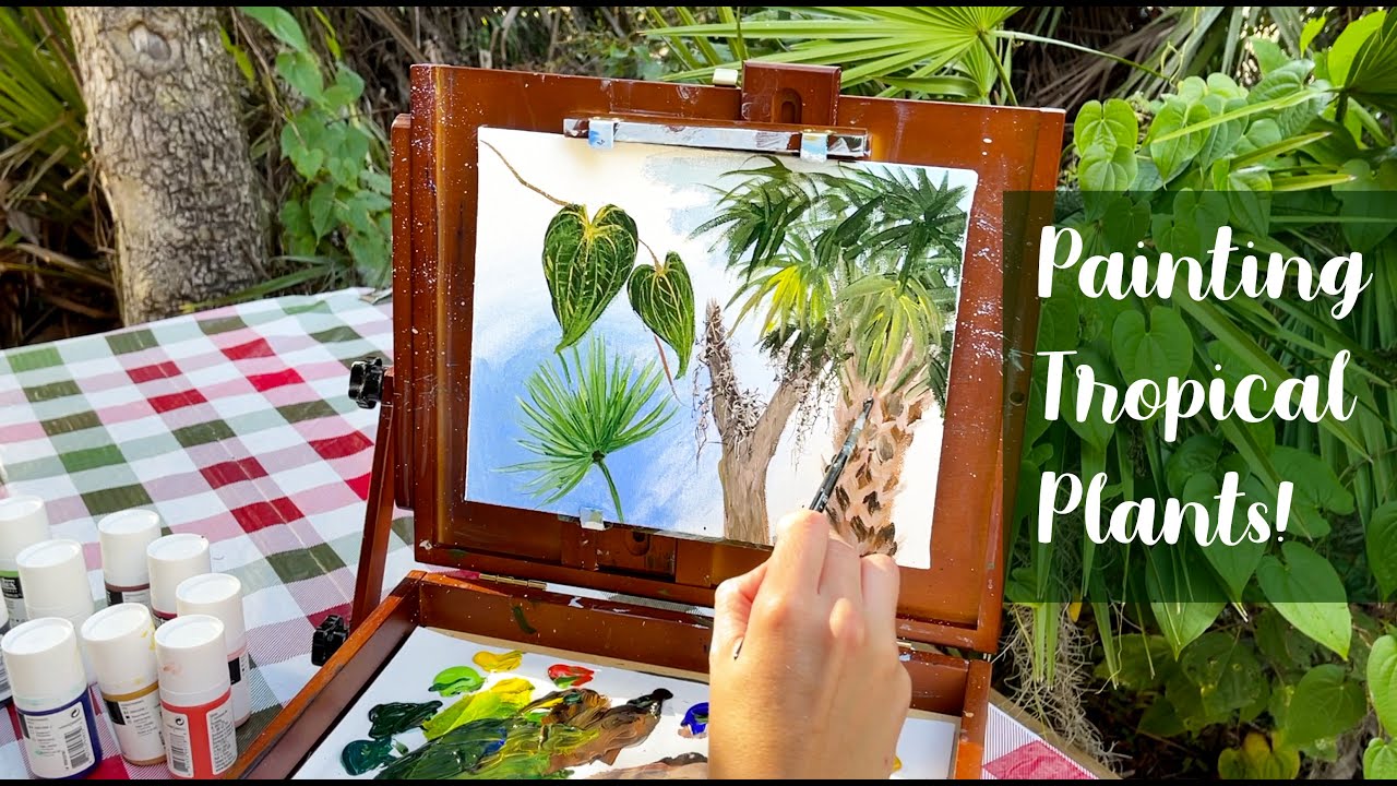 Beginner Tutorial for Painting Tropical Plants