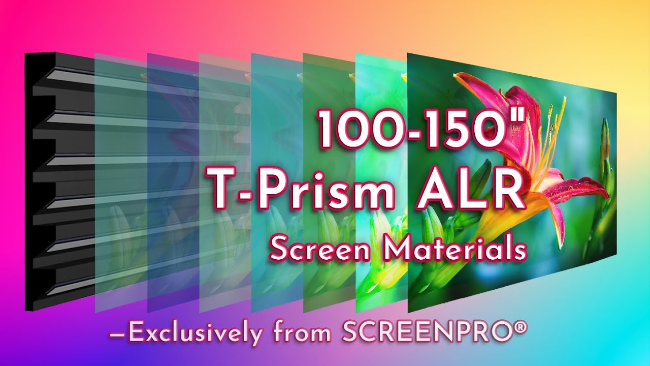 What is T-Prism Fabric? | SCREENPRO Anti Light Projection Screen UST Screen Material