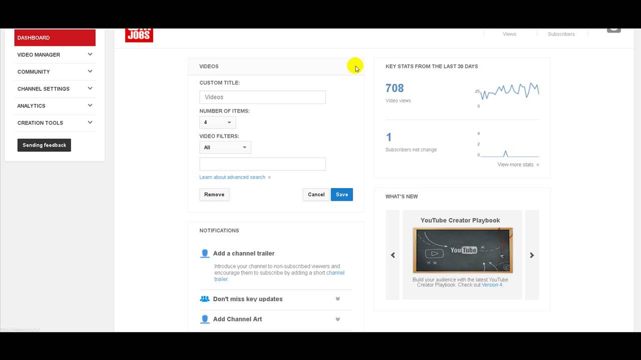 Few Changes On Youtube Video Tutorial