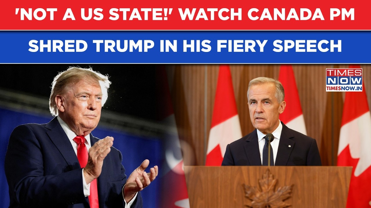 Trump vs Carney: Canada PM Shreds US President In His Fiery Speech As Trade War Explodes| Watch