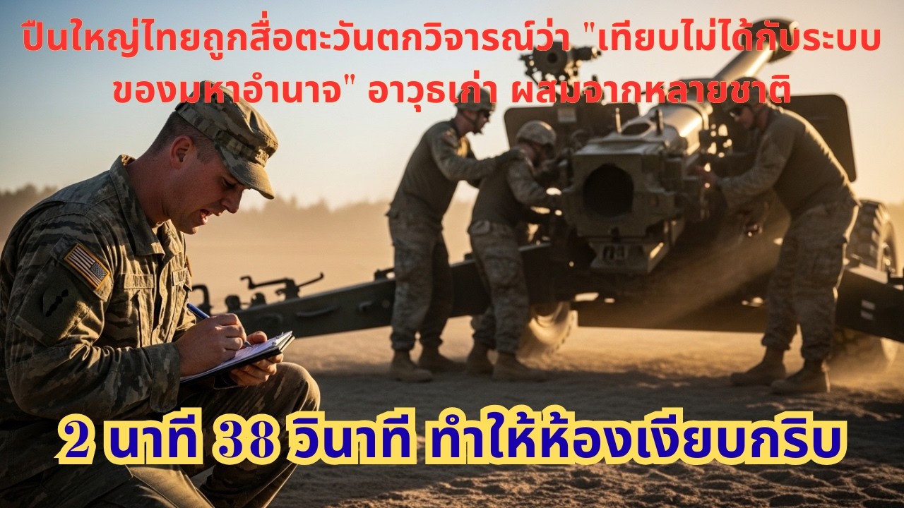 ปืนใหญ่ไทยถูกสื่อตะวันตกวิจารณ์ว่า 
