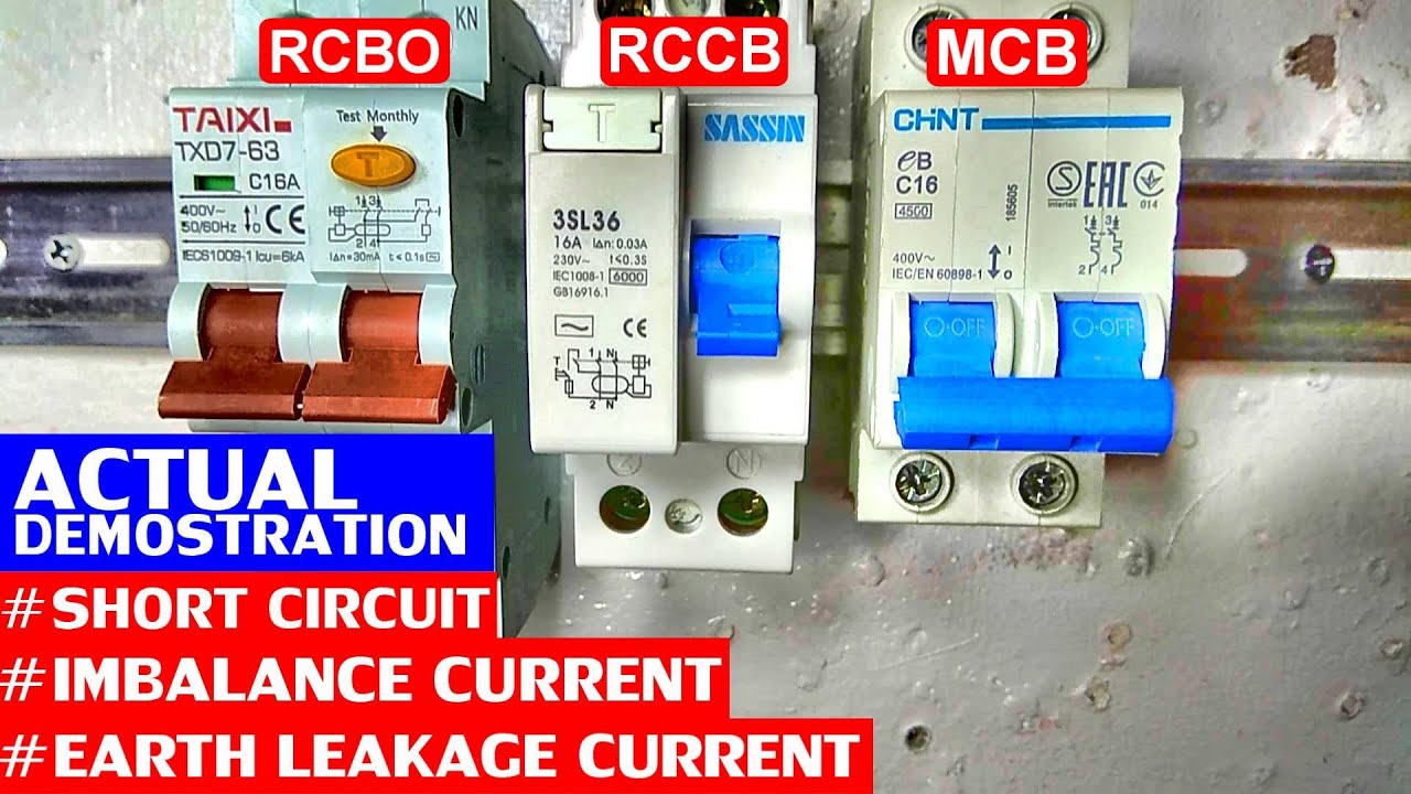 Ano ang Pinagkaiba sa RCBO,RCCB at MCB