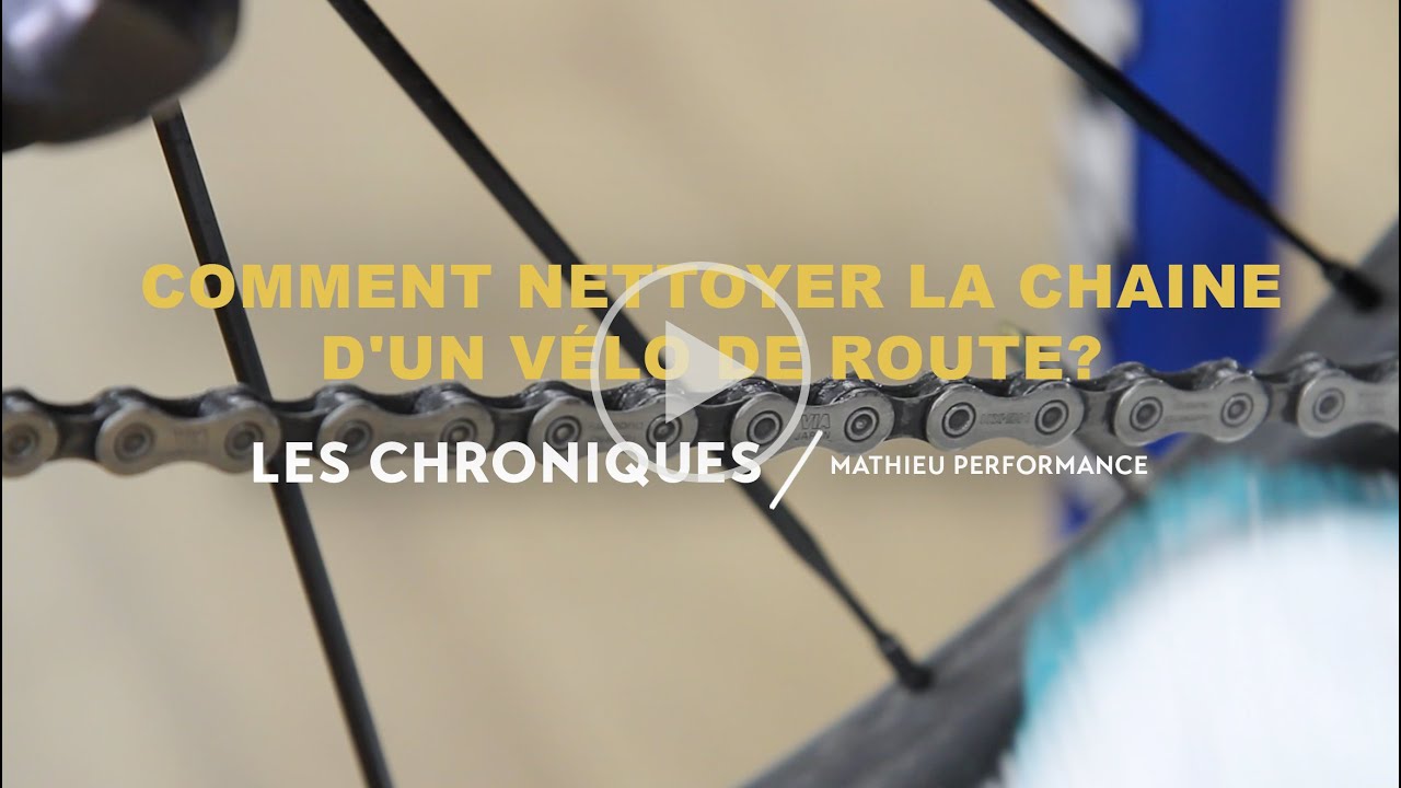Comment nettoyer la chaîne d'un vélo de route?