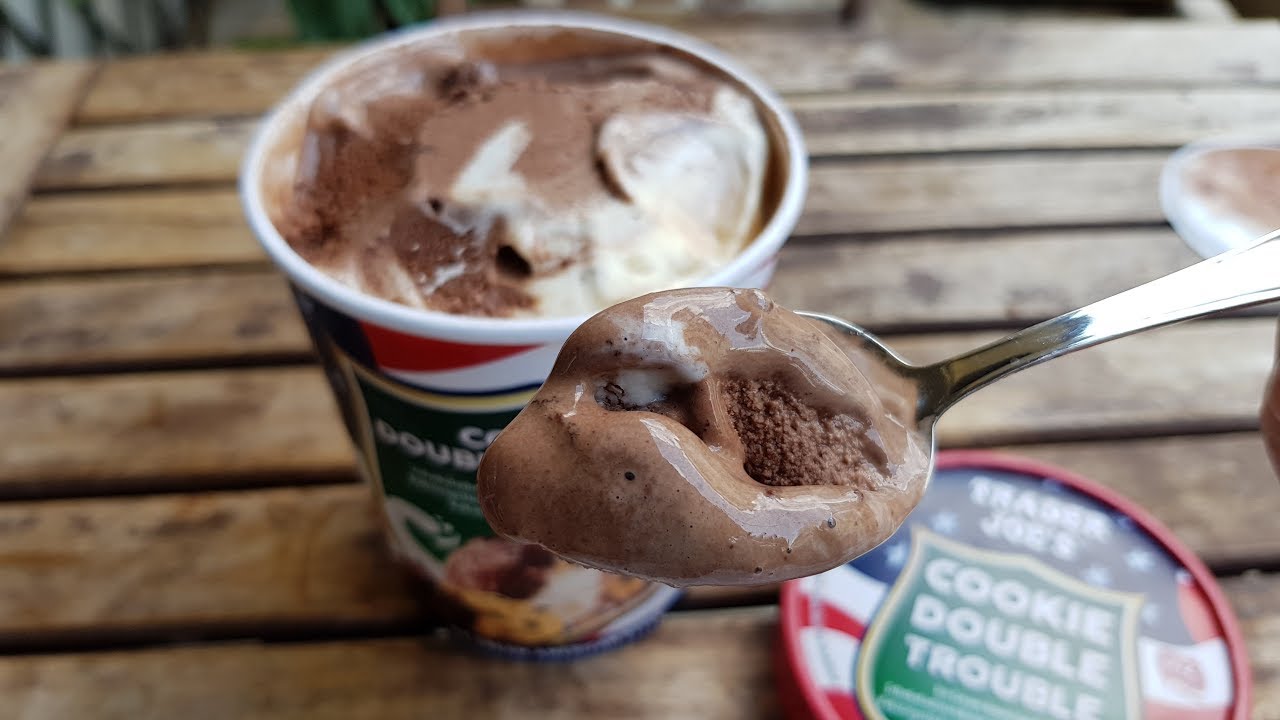ALDI Eis Trader Joe's Cookie Double Trouble Eiscreme