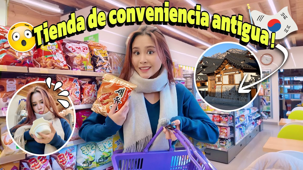 COMIENDO EN LA TIENDA DE CONVENIENCIA COREANA MAS ANTIGUA QUE HE VISTO!! 😳🍜 | Mila