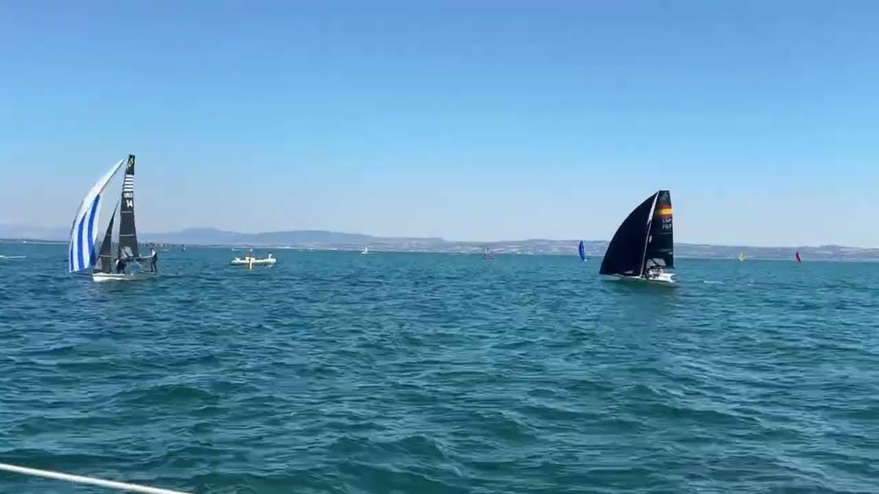 Race course C - finish line 49er yellow fleet