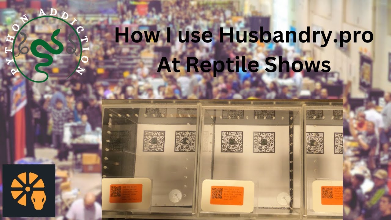 How I use Husbandry.pro at reptile shows.