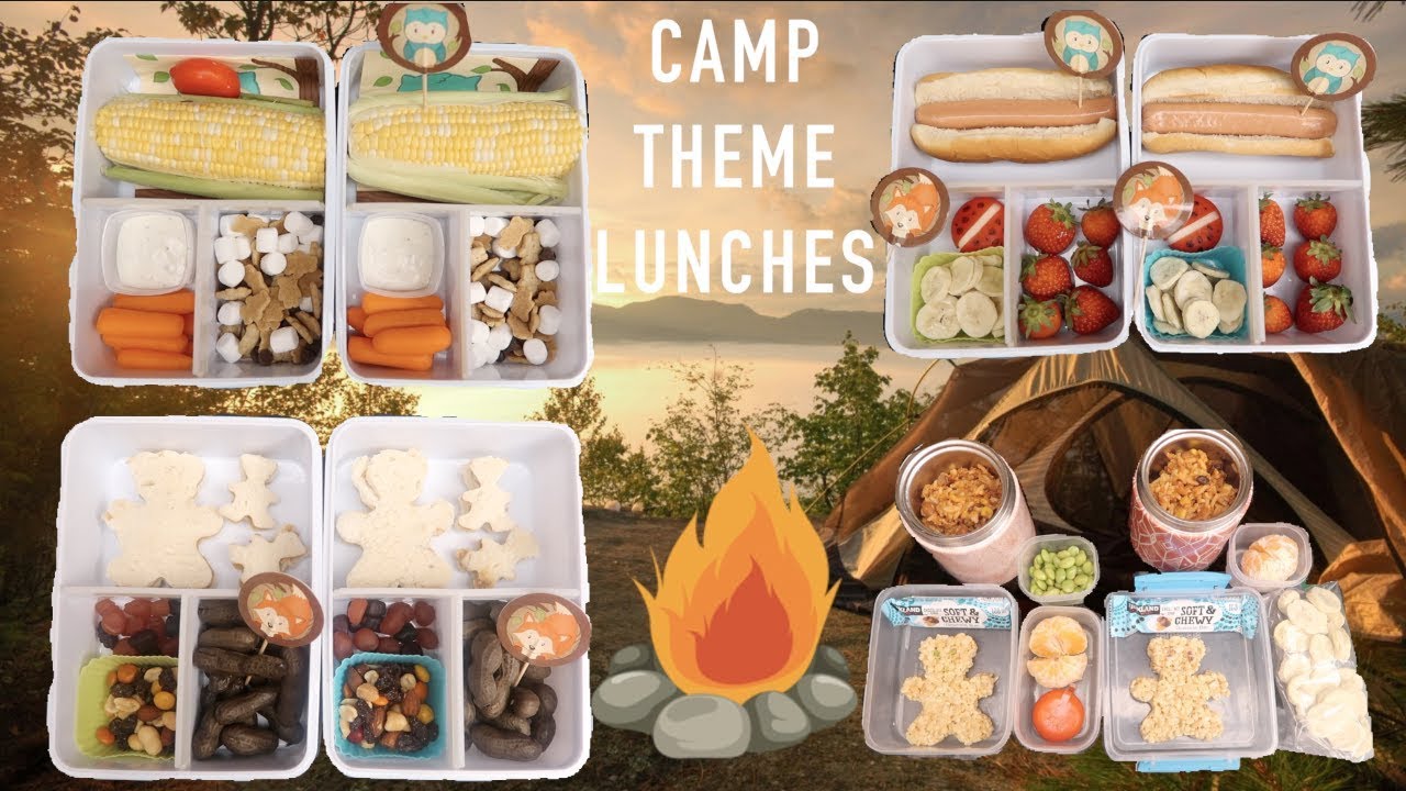 Camp / Woodland Creature Theme School Lunch Ideas! + What They Ate!