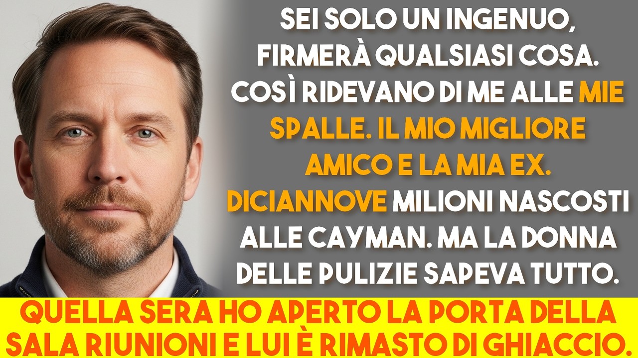La donna delle pulizie mi sussurrò 4 parole. Il mio socio IMPALLIDÌ all'istante