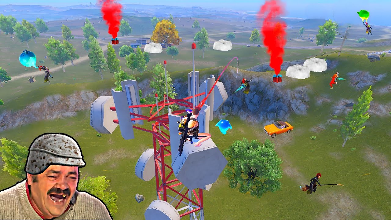 TOWER CAMPER 1000 IQ 😱😂 Pubg Mobile Trolling Cutes 🤣