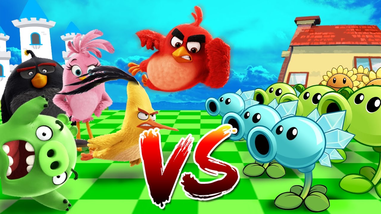 Minecraft | Good vs Evil - ANGRY BIRDS ATTACK! (Plants vs Zombies Extinction)
