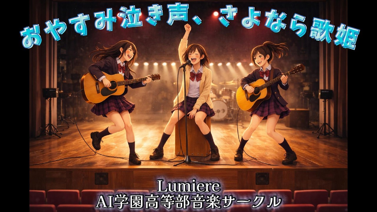 とある音楽サークルのJK達がクリープハイプのおやすみ泣き声、さよなら歌姫を全力でカバーしてみた #歌詞動画 #歌ってみた