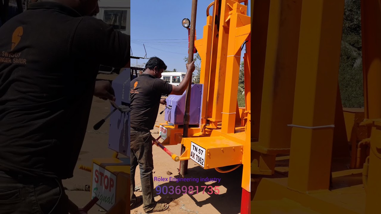 Borewell moter lifting (pipe Top opener Full hyraulic Machine) :9448410301:903691735
