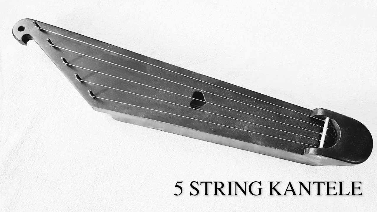 5 String Kantele with Black finish  Brass Strings in A tuning