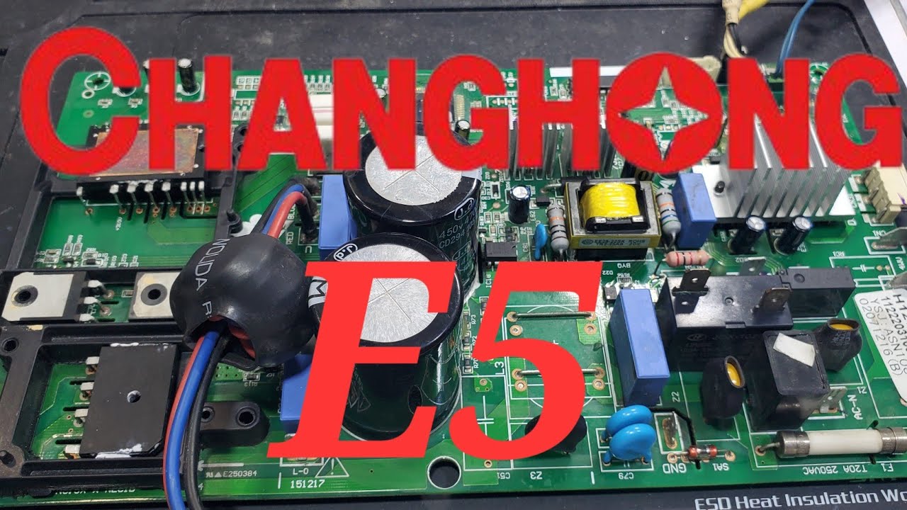 CHANGHONG RUBA DC inverter AC  E5 error code AC PCB#367