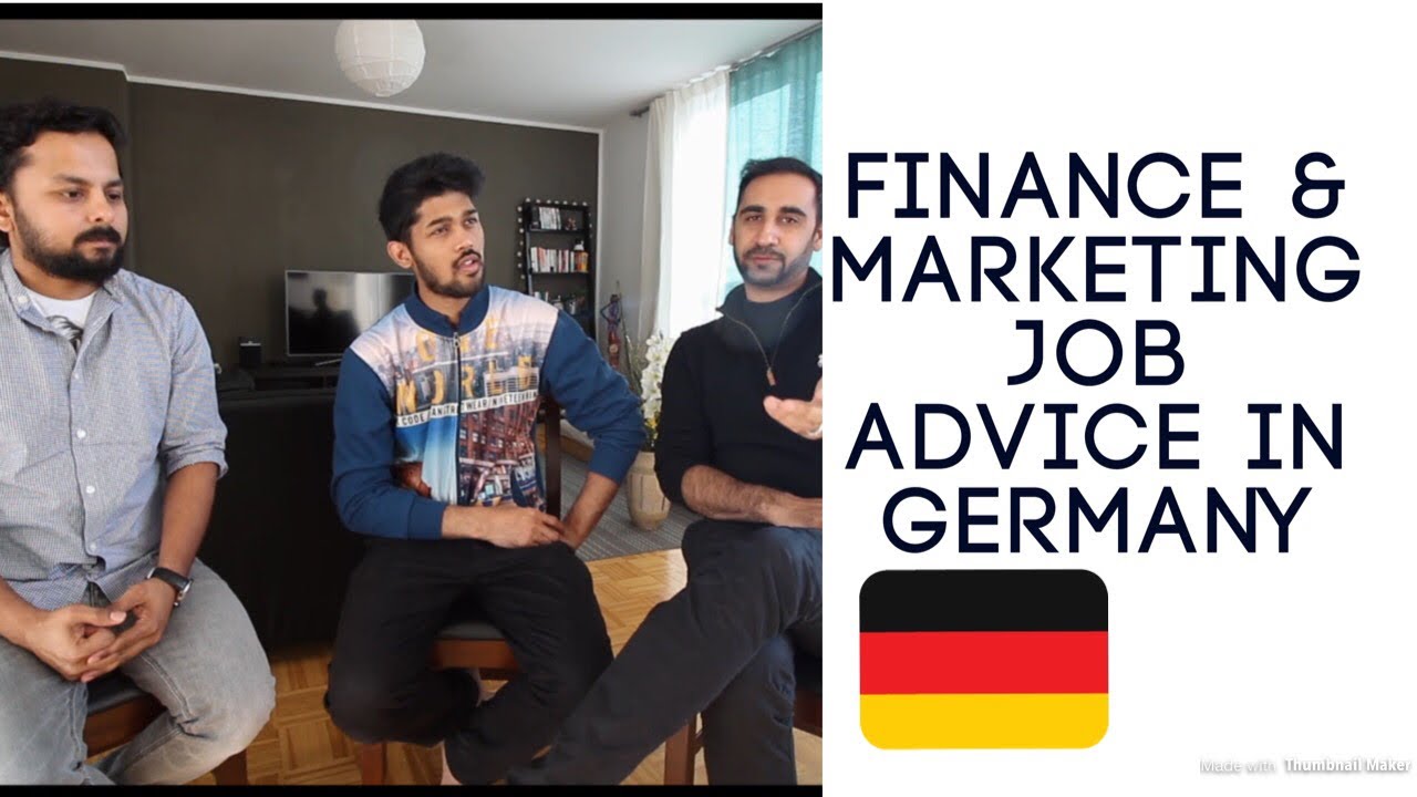 JOB ADVICE FOR FINANCE AND MARKETING IN GERMANY #LETSTALKTODAY