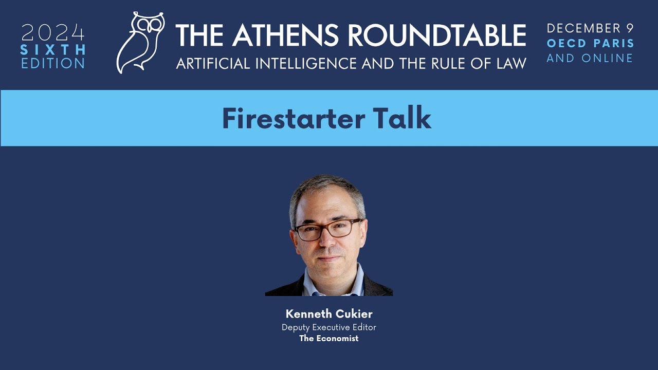 Session 6 | Keynote by Kenneth Cukier: &ldquo;PeaceTech&rdquo; | Athens Roundtable 2025