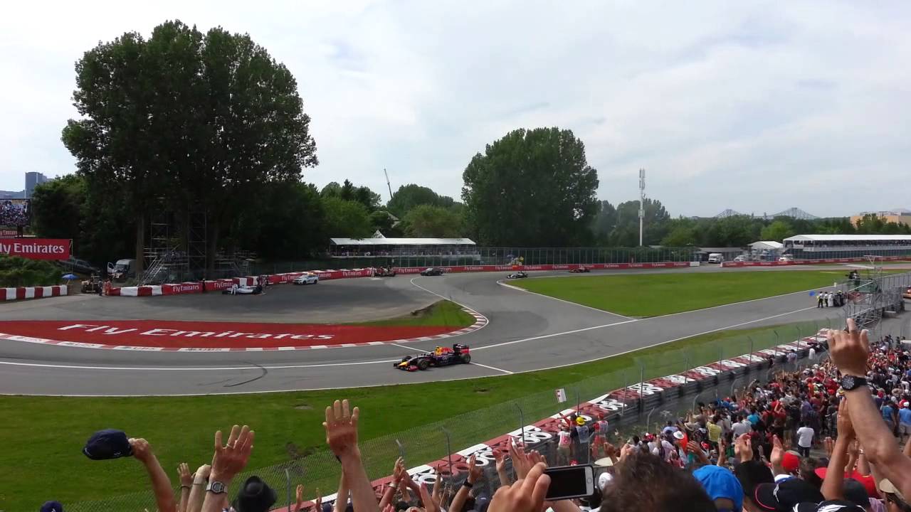 Montreal F1 Grand Prix 2014 - Last lap crash and finish.
