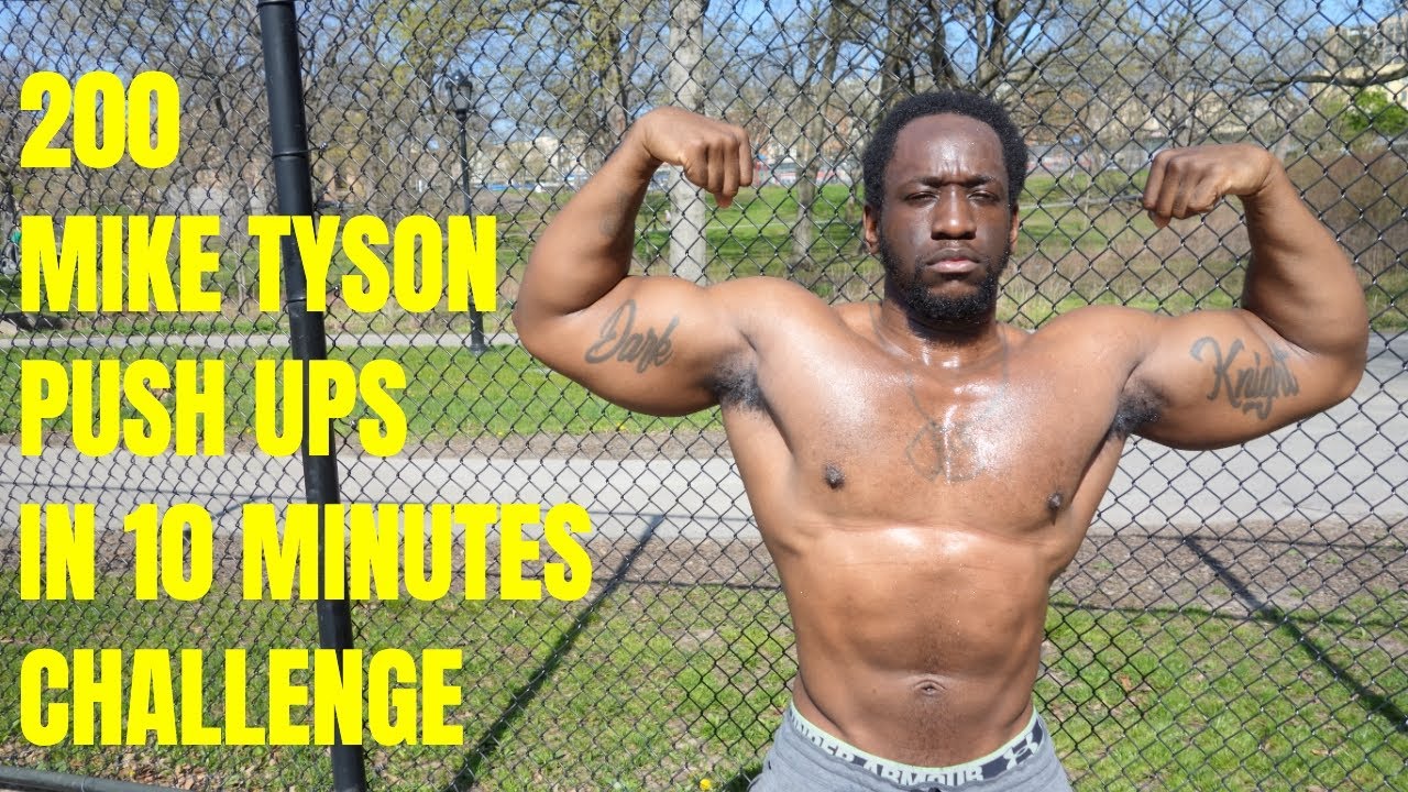 200 Mike Tyson Push Ups in 10  Minutes Challenge - The Dark Knight | That's Good Money