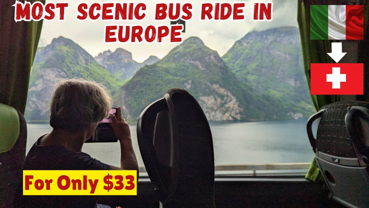 Из Италии в Швейцарию на FLIXBUS | ЭТО самая живописная дорога в Европе?