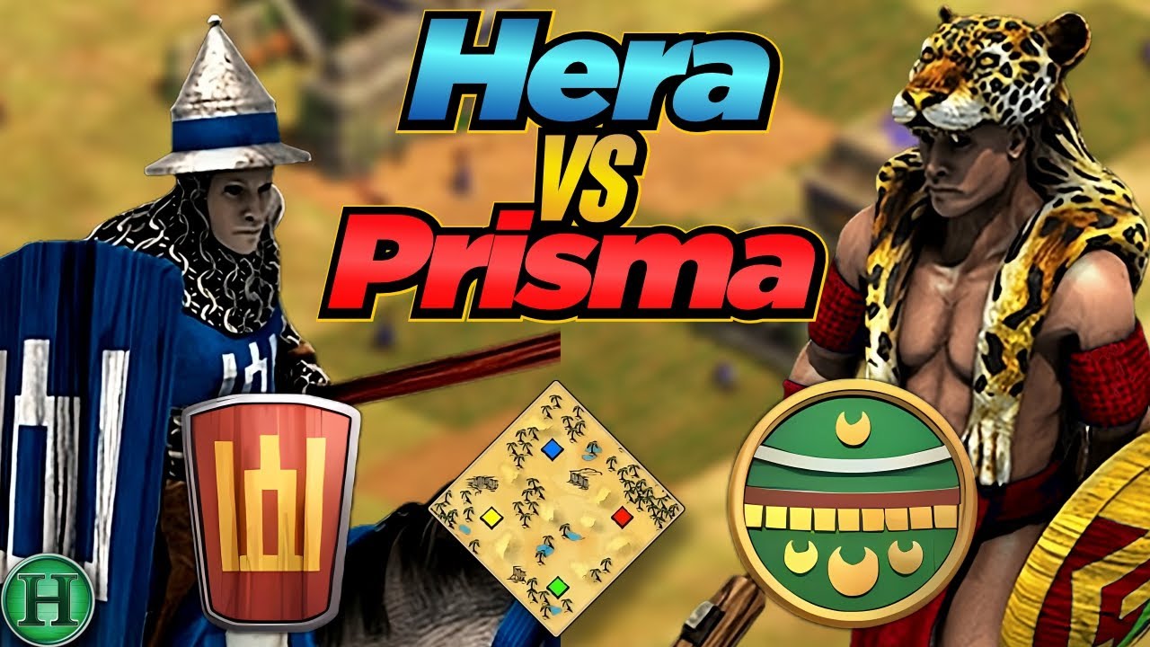 Lithuanians vs Aztecs | 1v1 Arabia | vs Prisma | AoE2