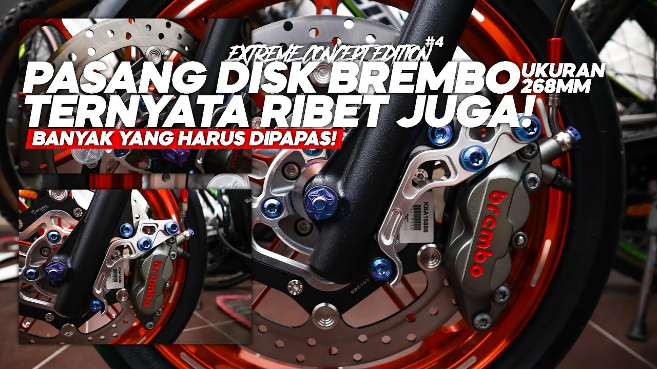 PASANG DISK BREMBO UKURAN 268MM DI BEAT, TERNYATA RIBET BANGET TAPI HASILNYA SANGAT MEMUASKAN