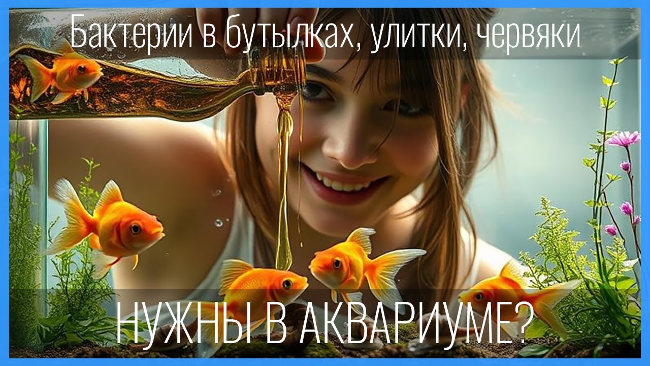ПОЛЕЗНЫЕ БАКТЕРИИ для запуска фильтра и подмен НУЖНЫ? Польза от УЛИТОК и ЧЕРВЕЙ. Не всё то золото...