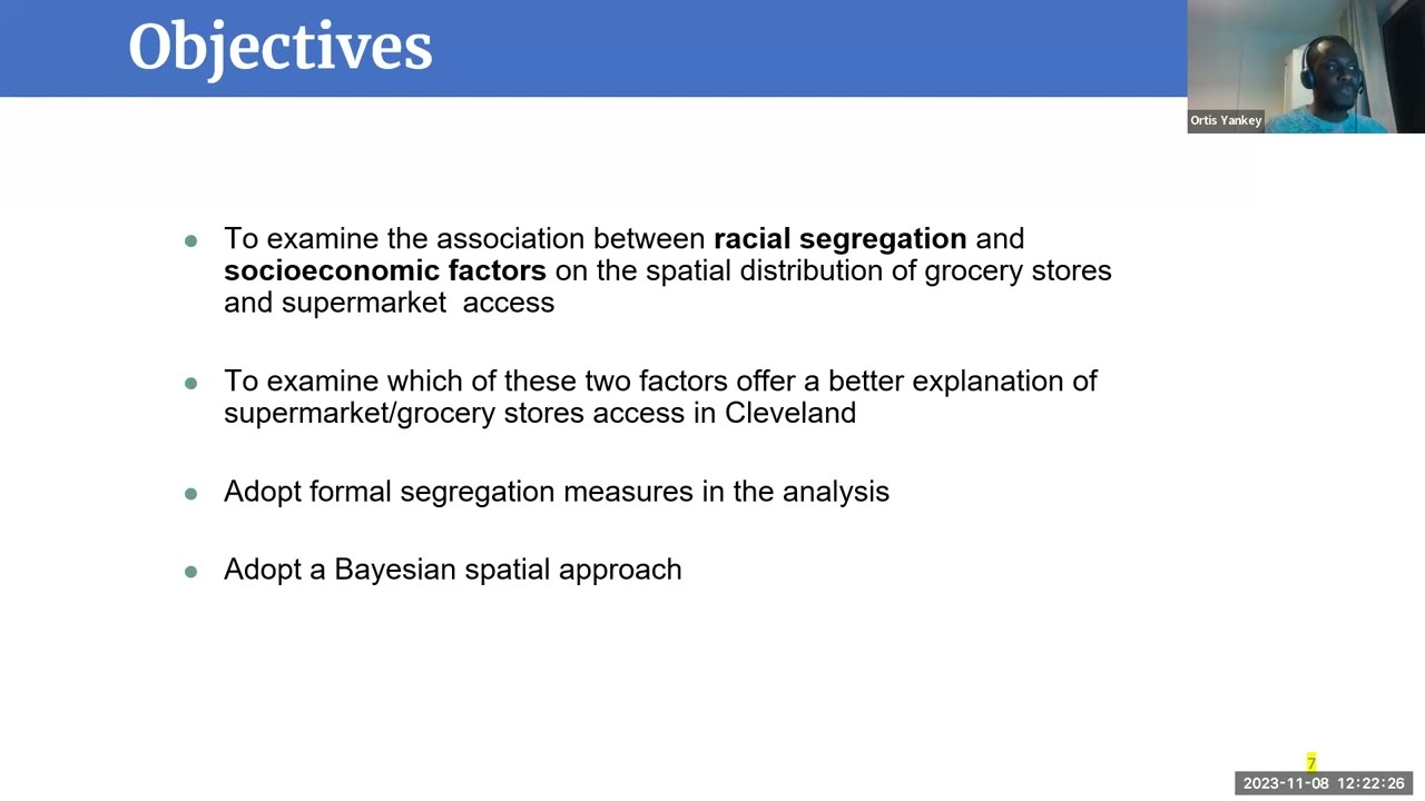 The Link Between Neighborhood Racial Segregation and Supermarket and Grocery store locations
