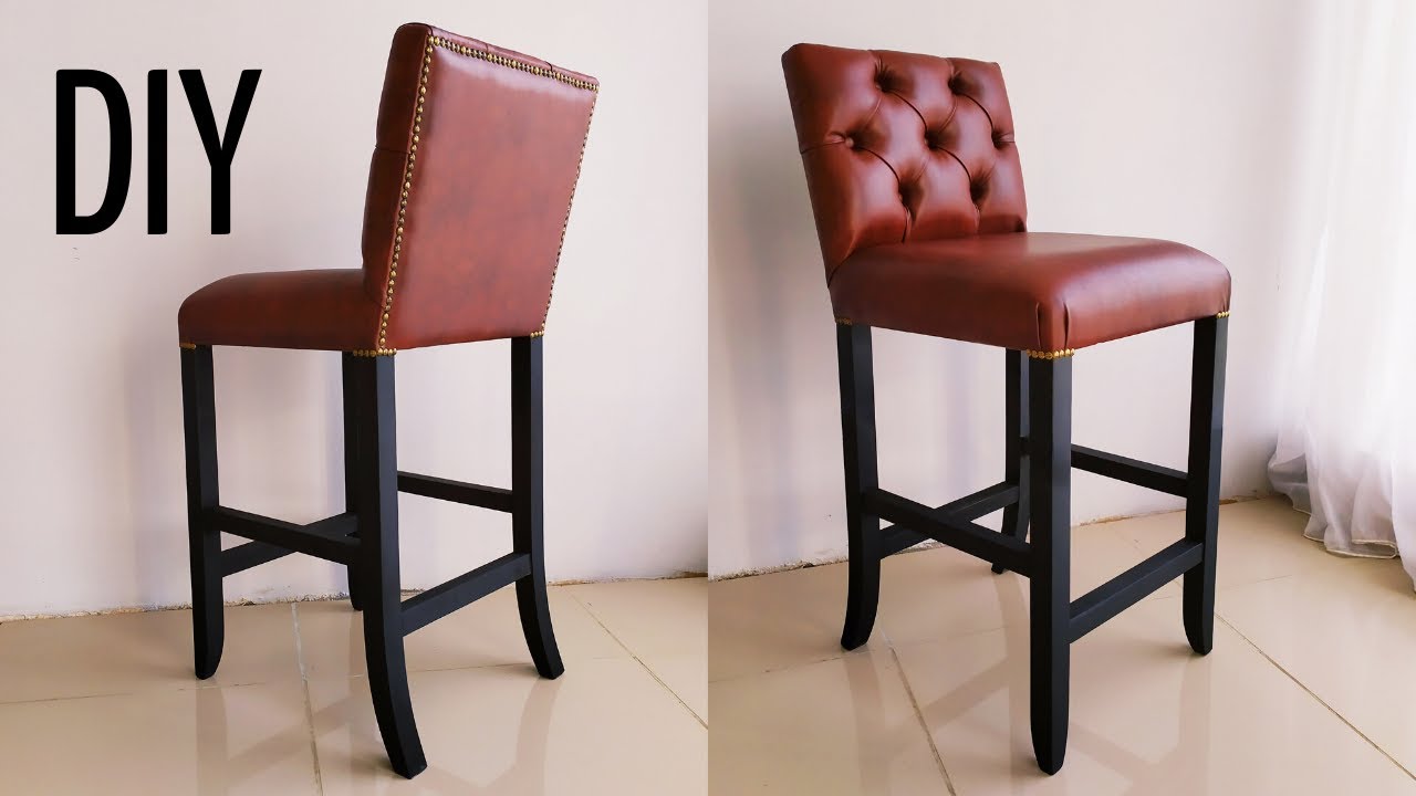 БАРНЫЙ стул СВОИМИ руками КАПИТОНЕ DIY plywood bar chair