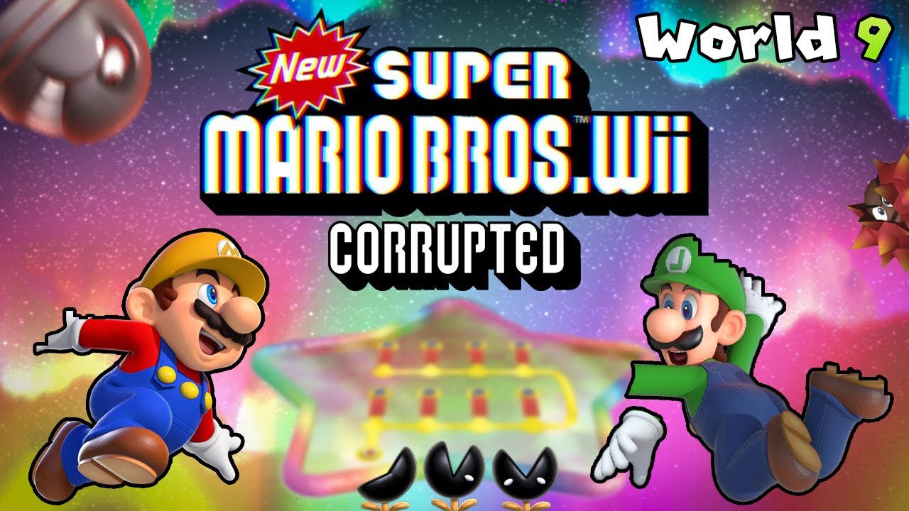 New Super Mario Bros. Wii But It Progressively Gets More Corrupted (Part 9)