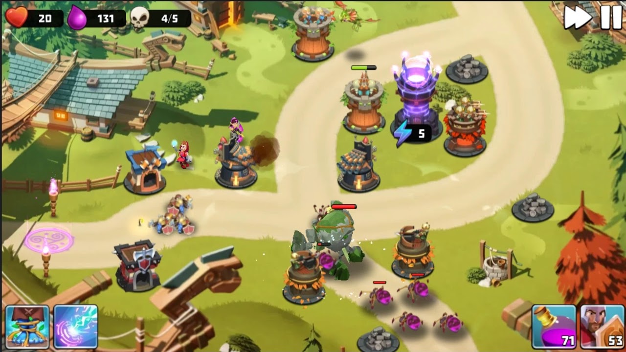 Castle Creeps TD - Chapter 18 Level 72 For Vengeance 3 Stars (Without Sentinel)
