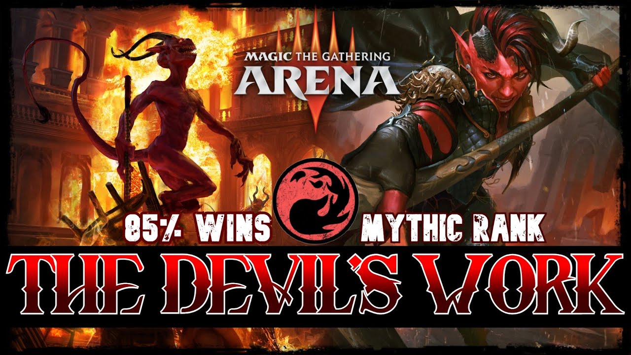 ДЬЯВОЛ МОЖЕТ ПЛАКАТЬ | MTG Arena - Моно-красная агрессивная колода с 85% вероятностью победы, пле...