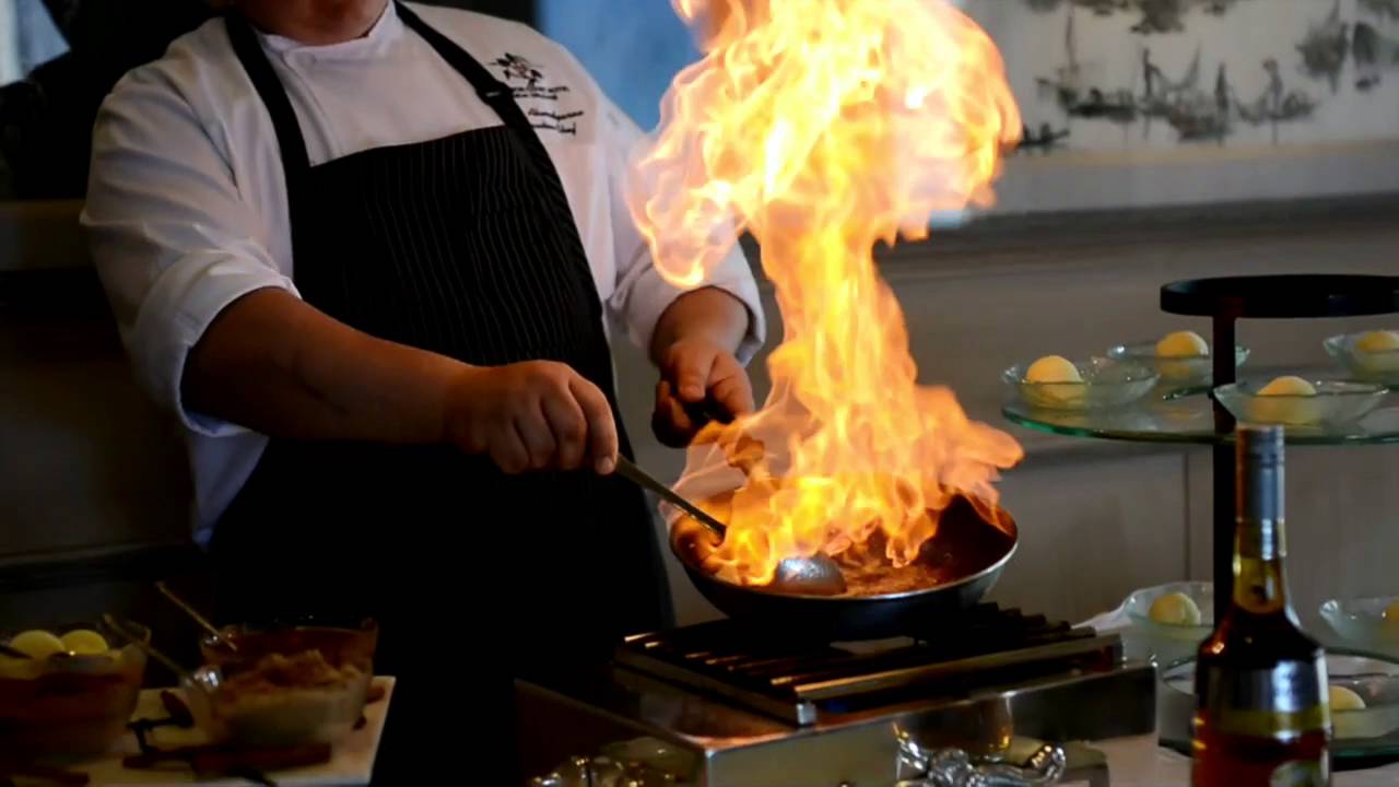 Bananas Foster Action Station