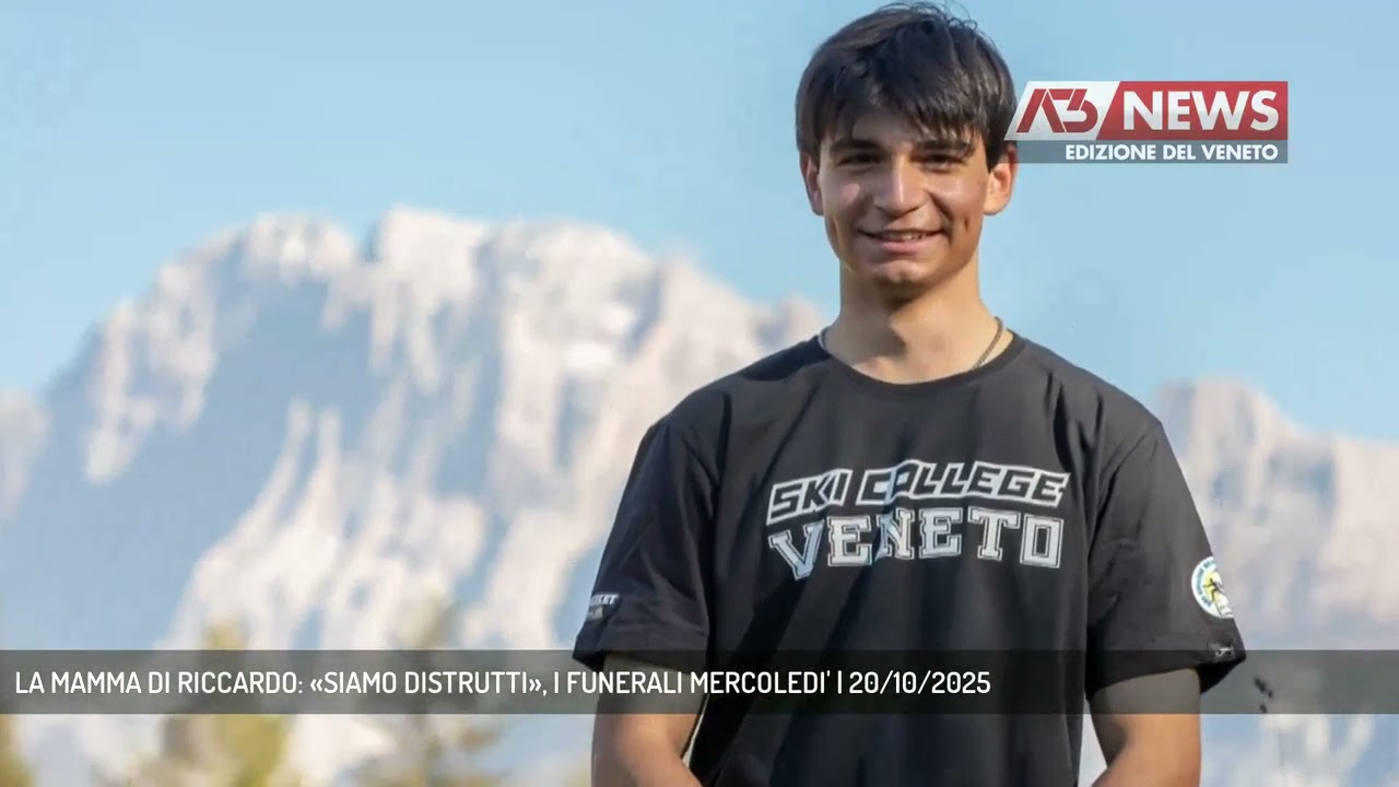 LA MAMMA DI RICCARDO: «SIAMO DISTRUTTI», I FUNERALI MERCOLEDI' | 20/10/2025