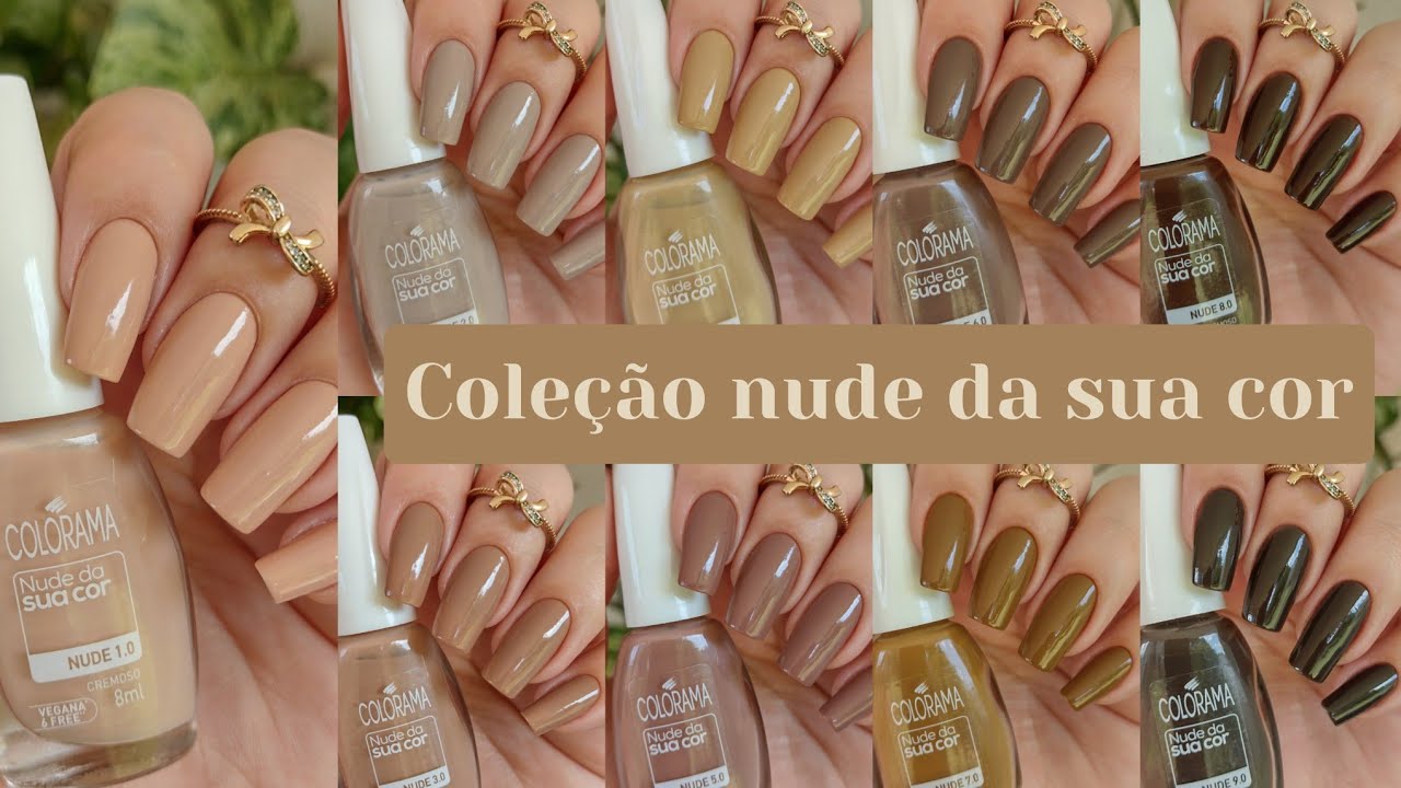 ESMALTE COLORAMA COLEÇÃO NUDE DA SUA COR LANÇAMENTO