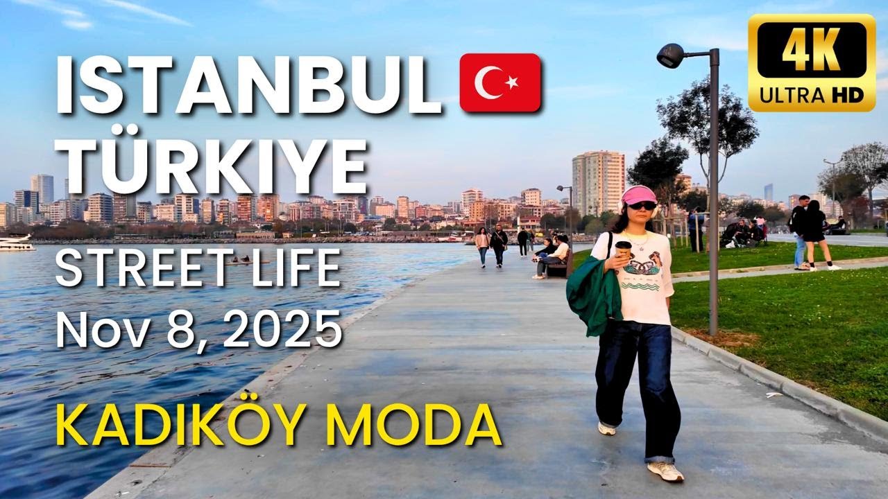 Ep.48 - KADIKÖY MODA 🇹🇷 Istanbul Walking Tour 4K | Cozy Streets ☕ & Seaside Vibes 🌊 | Nov 8, 2025