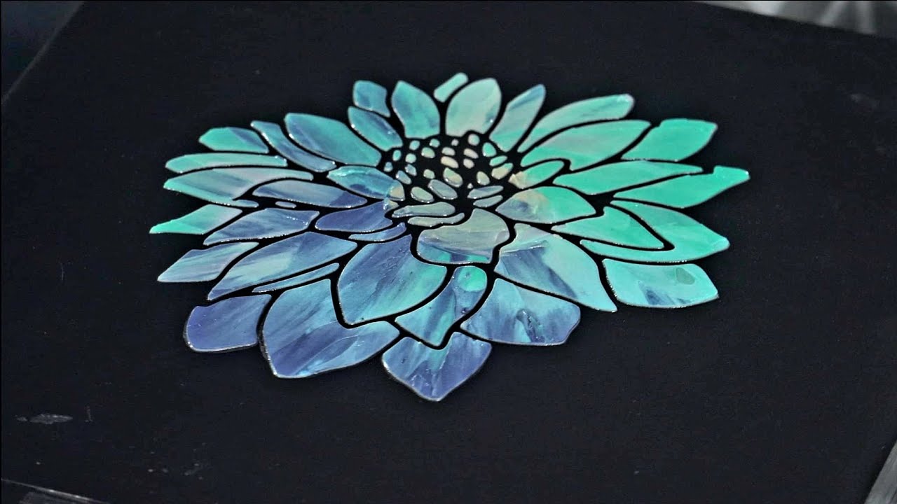 Heart Flower 🌺 Using This Little Piggy Pigments with Mandala Stencils! Fun, Easy and Beautiful!